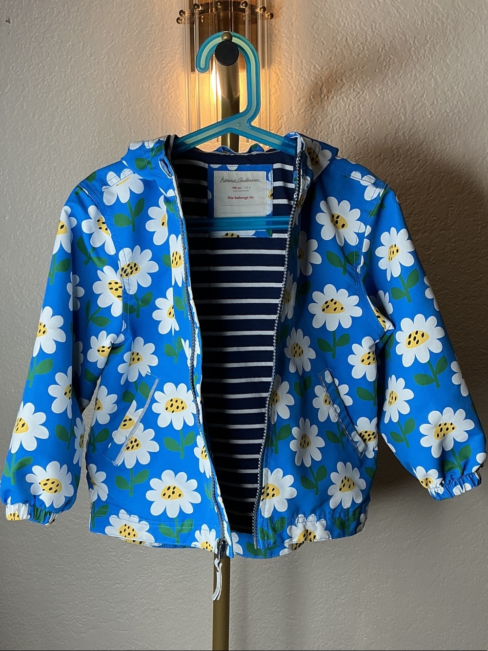 Hanna Andersson Blue Daisy Raincoat - Picture 8 of 16